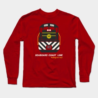 Seaboard Coast Line Railroad Train Engine Long Sleeve T-Shirt